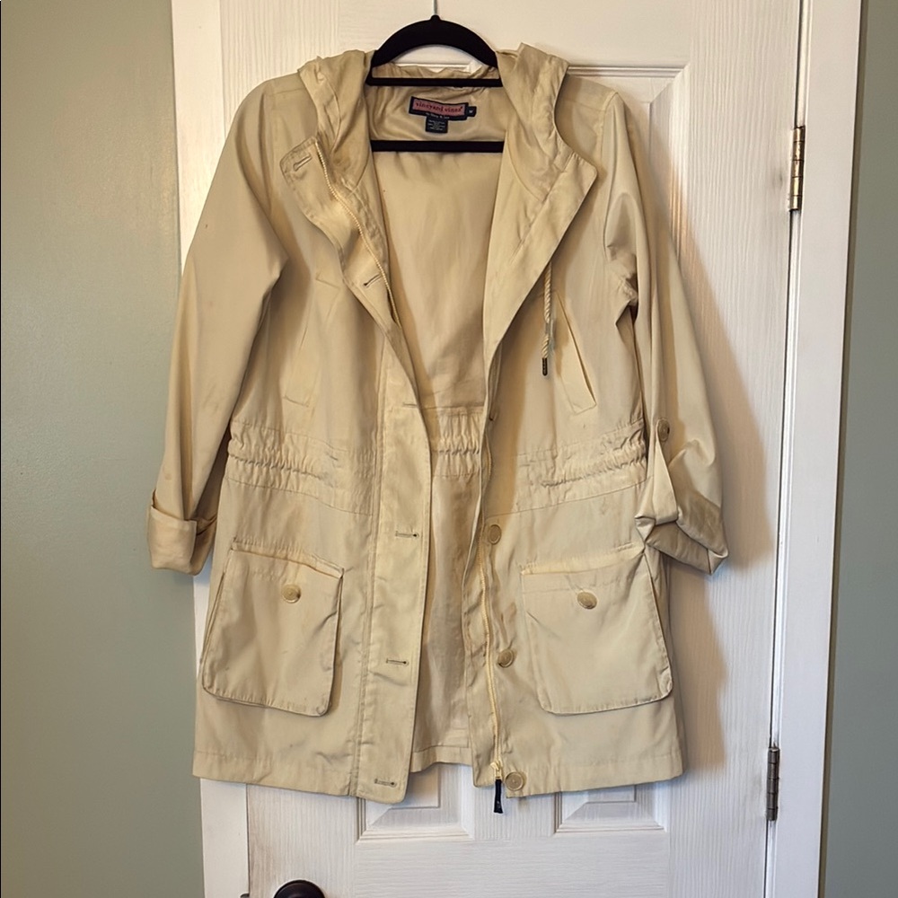 Vineyard Vines Women's Beige Hooded Jacket